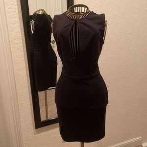 Black Dress With Keyhole Detail